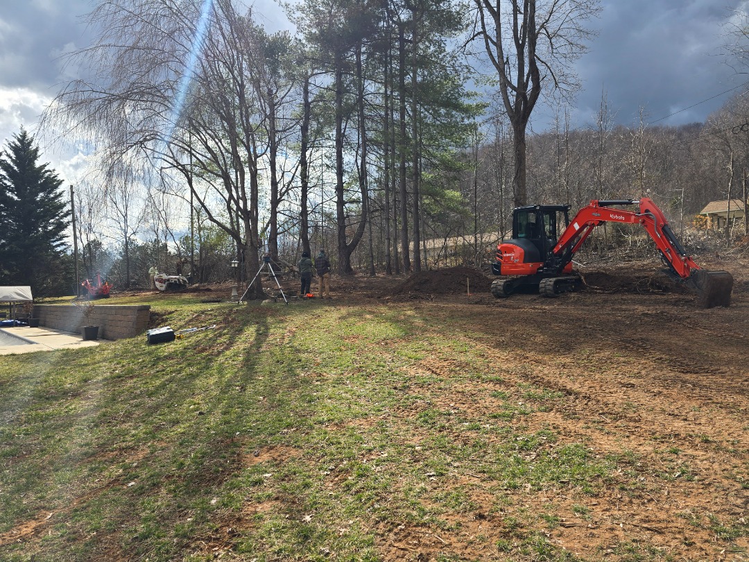 A hydroseeding job completed for a client’s yard.